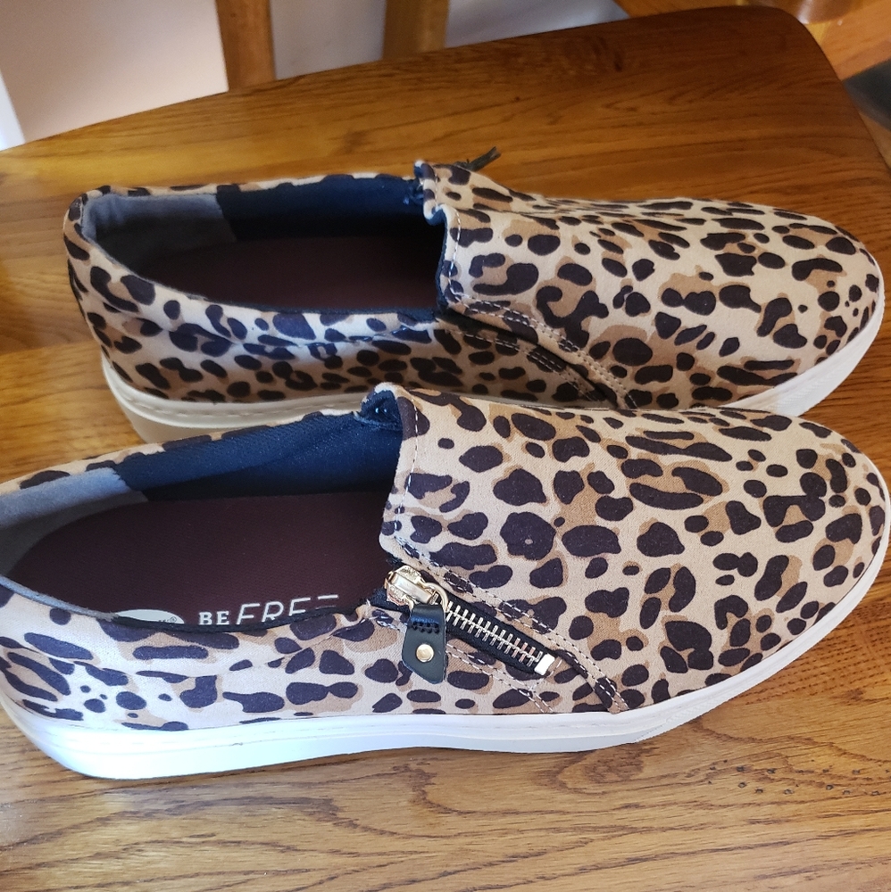 DR Scholl's Leopard Slipons
